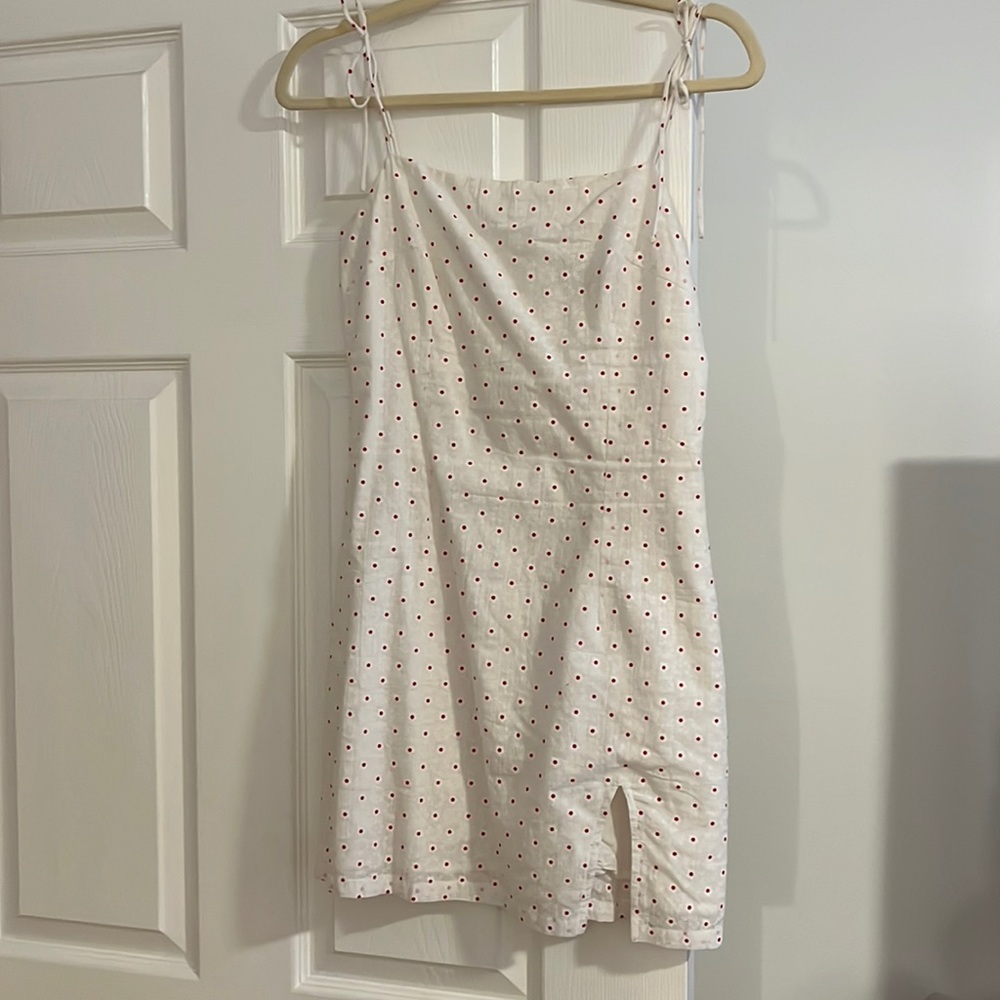 Princess Polly White and Red Floral Dress